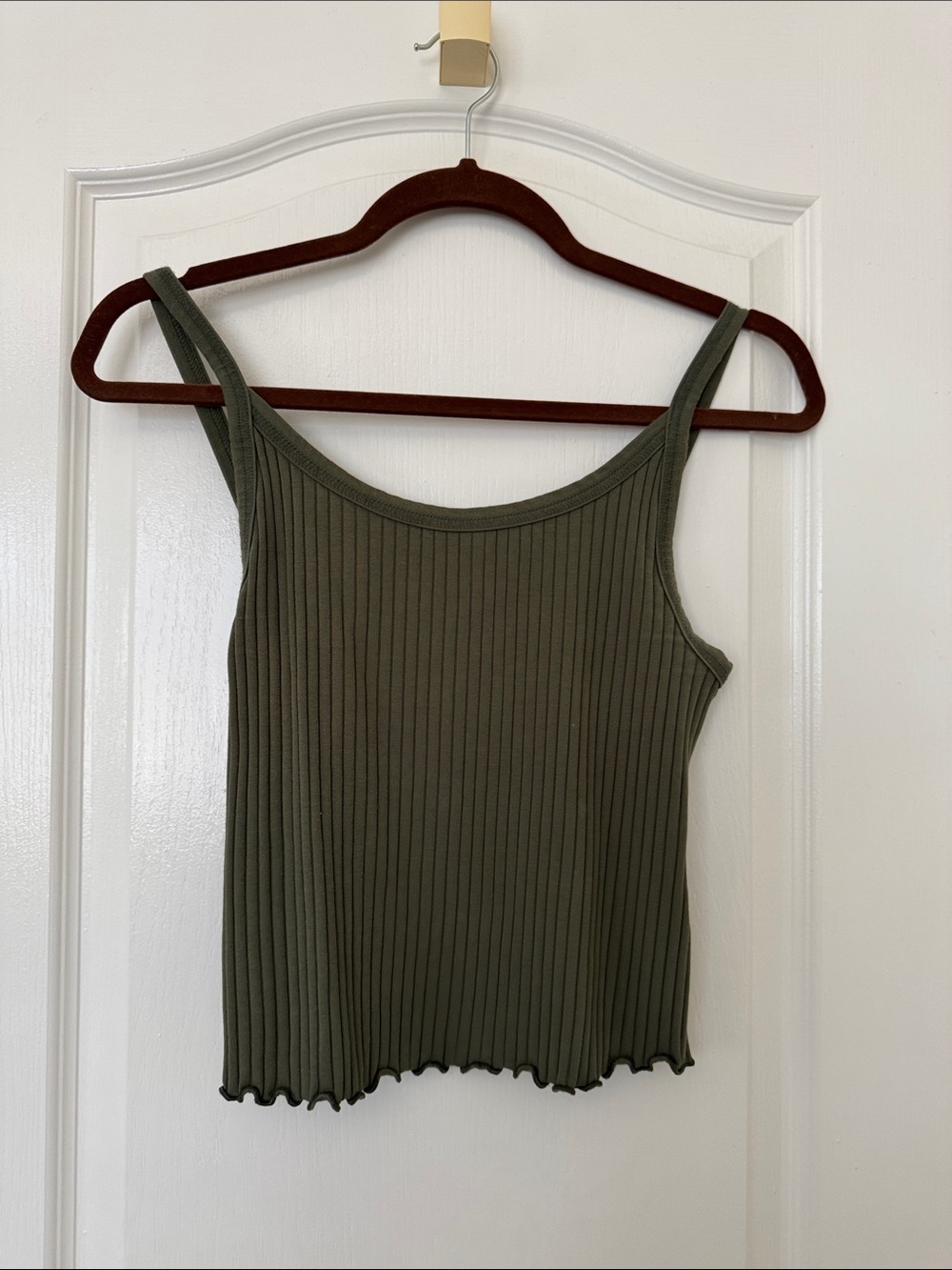 Old Navy Olive Ribbed Tank Top